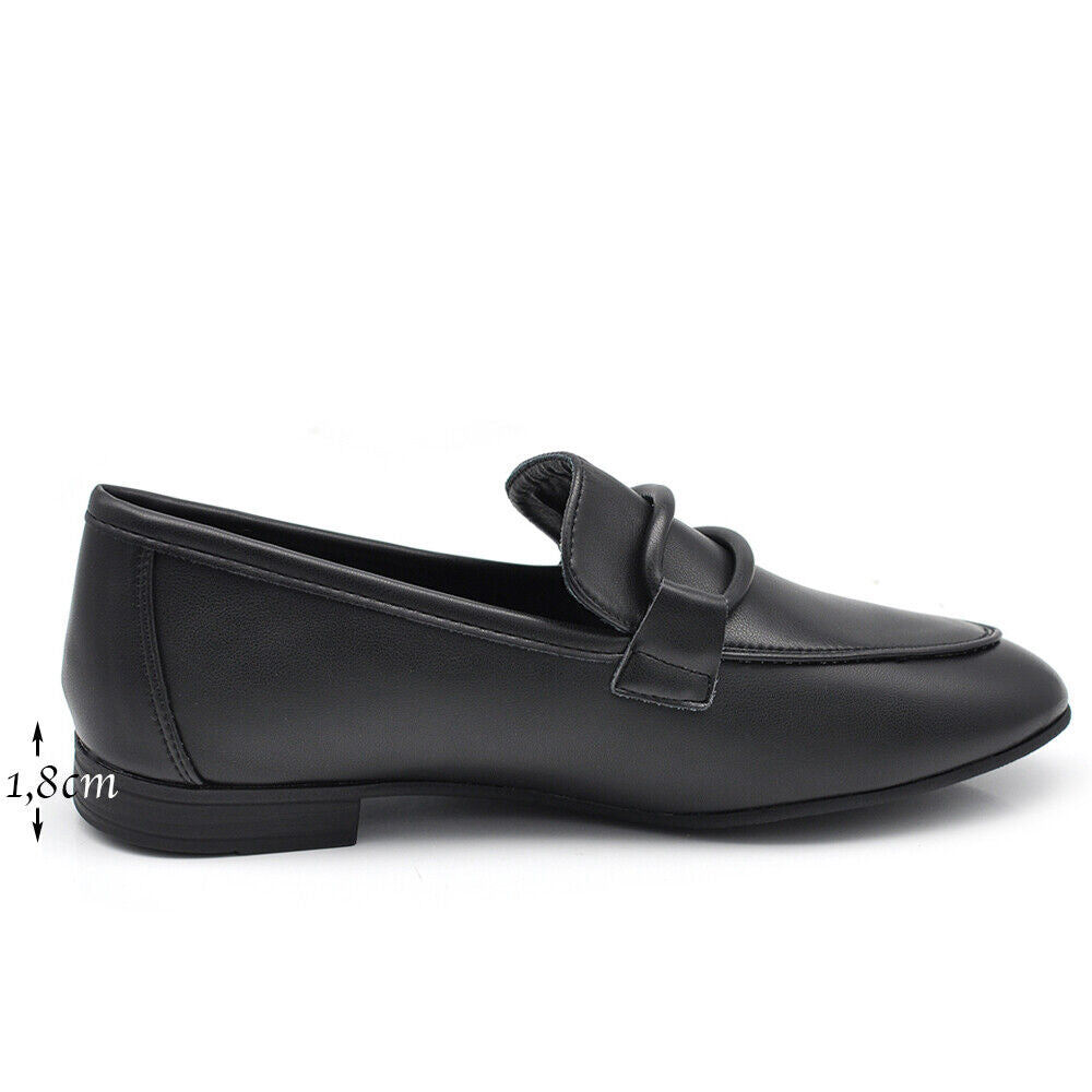 Scarpe Mocassini Loafers Slip On Bassi Morbidi Da Donna MP664-1