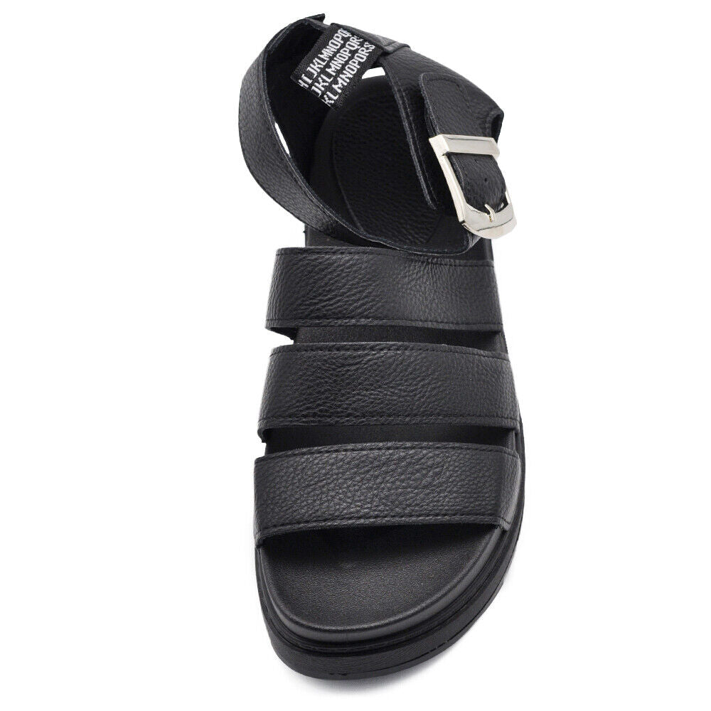 Stivali estivi Scarpe Sandali Da Donna Con Platform Fasce Gladiatore DM520 nero