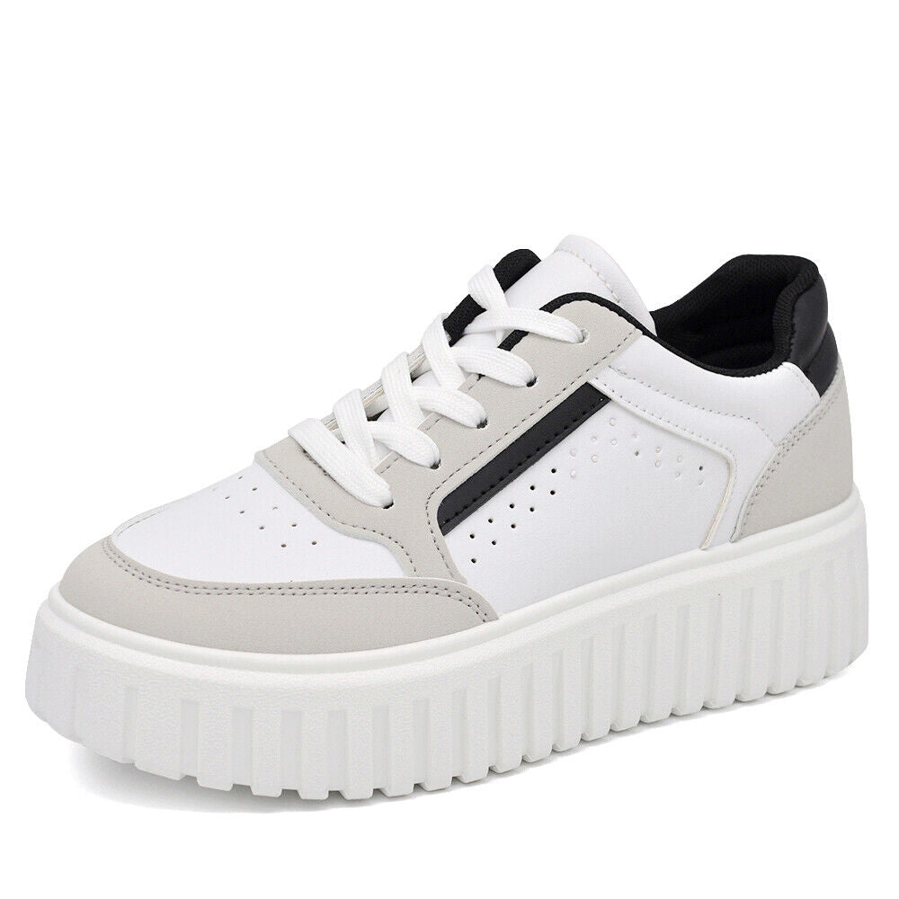 Scarpe Da Donna Ginnastica Sportive Sneaker Zeppa Para Platform A131