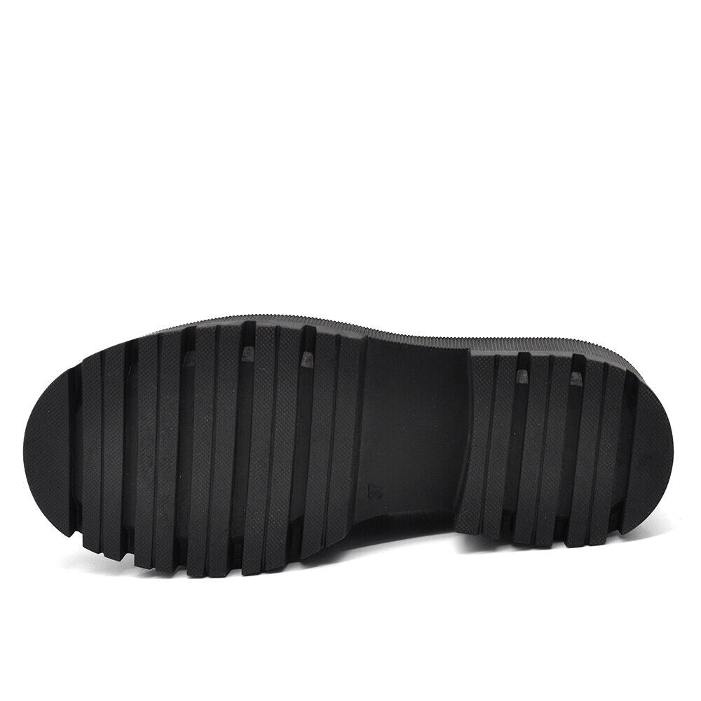 Scarpe Mocassini Loafers Slip On Da Donna Con Morsetto Platform 899